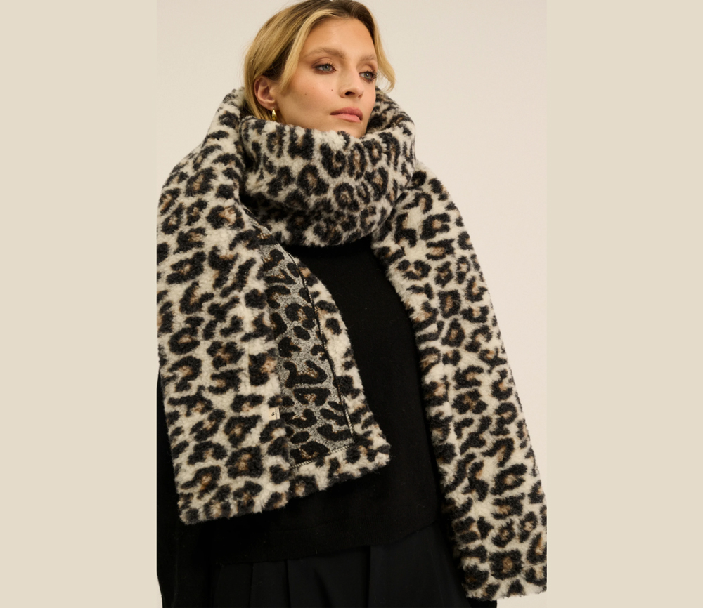 Alwero – Schal „FAB“, Leo White Ultra Light – Bild 3