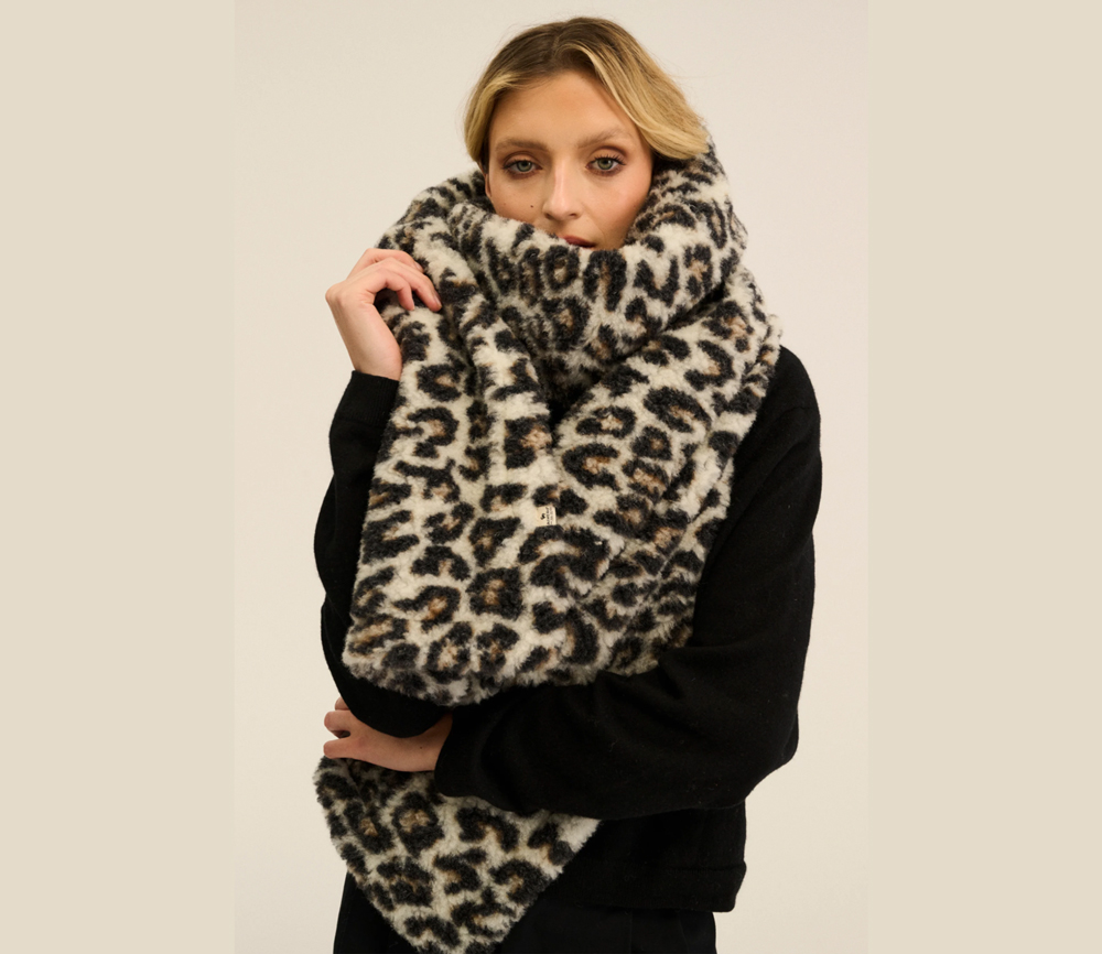 Alwero – Schal „FAB“, Leo White Ultra Light – Bild 2