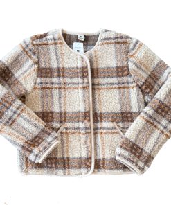 Alwero – Jacke „TYBS“ Adult, SCOTCH BEIGE, Biowolle Ultra Light