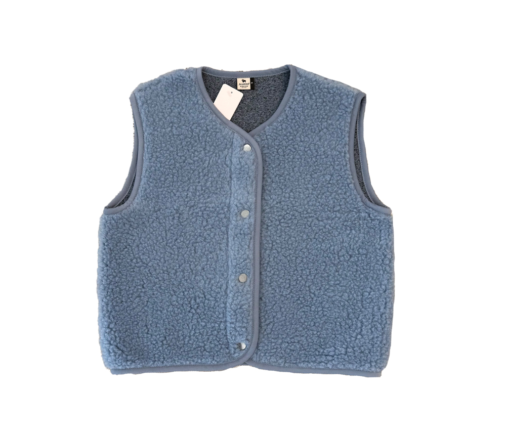 Alwero – Weste „TYB“ Adult, Biowolle, Icy Blue – Bild 3