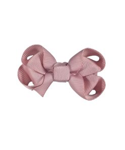 deBoer Haarschleife – Clip mit Schleife, altrosa