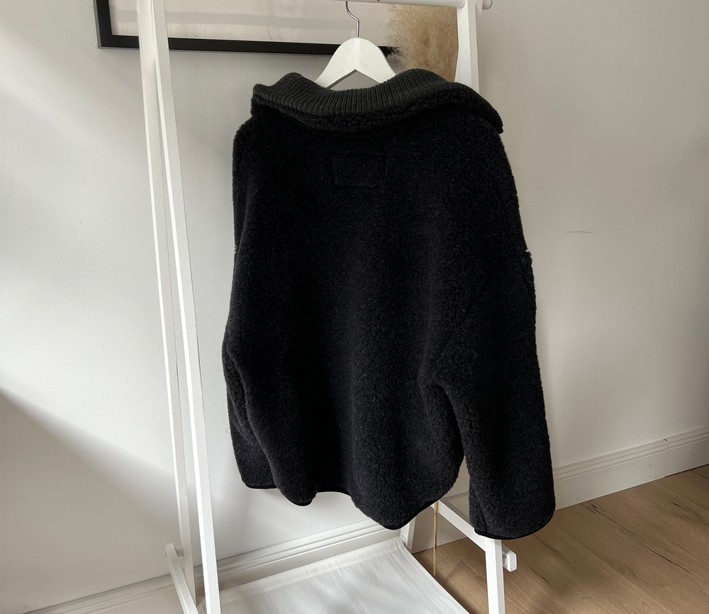 Alwero – Sweater BEL, Oversize Deep Black, Biowolle, LIMITED EDITION – Bild 7