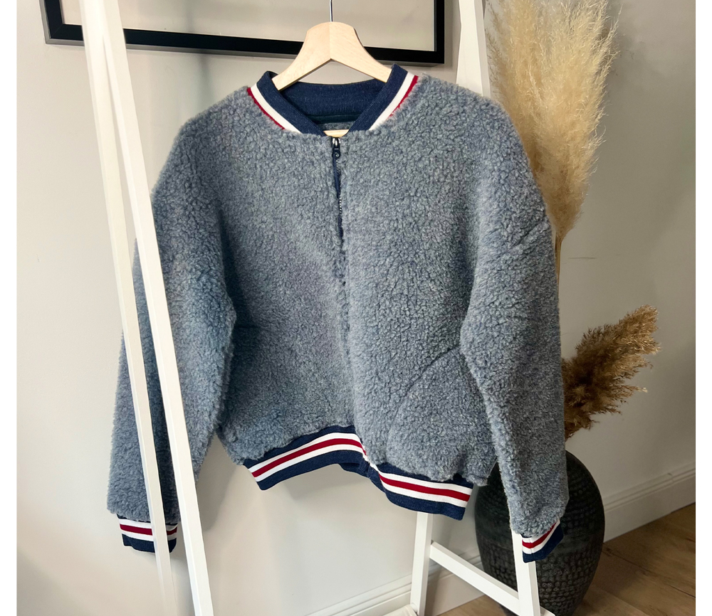 Alwero – Jacke BOOM, Grey Denim, Biowolle, ultra leicht – Bild 3