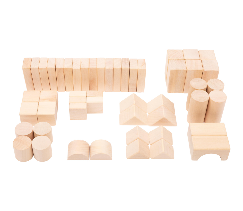 Small Foot – Holzbausteine Natur 50er-Pack im Beutel – Bild 3