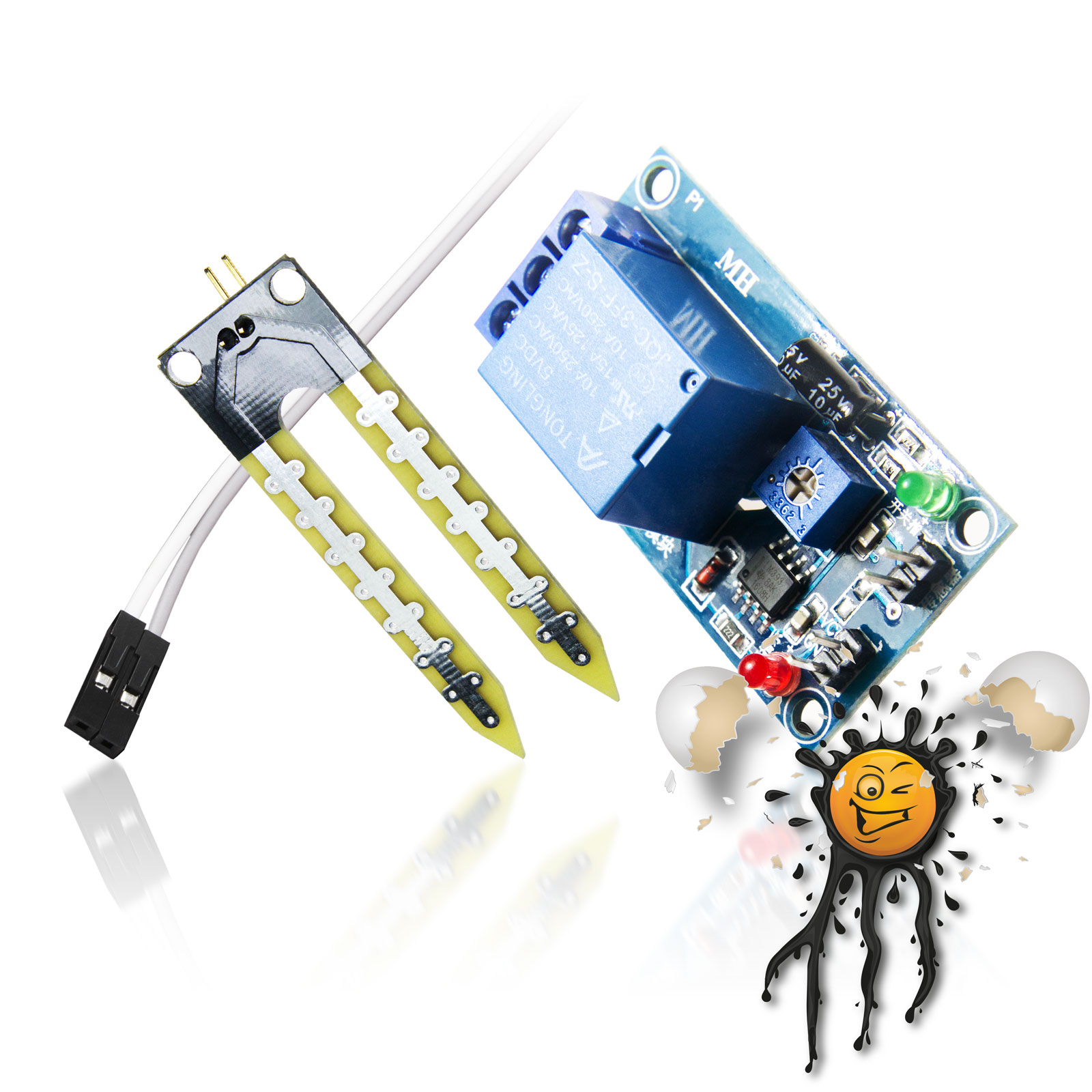 5V Bewässerungsset Watering Sensor Relay + Moisture Soil Sensor + Pumpe Set – Bild 3