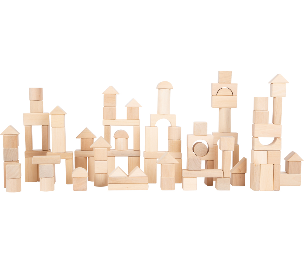Small Foot – Holzbausteine Natur 50er-Pack im Beutel