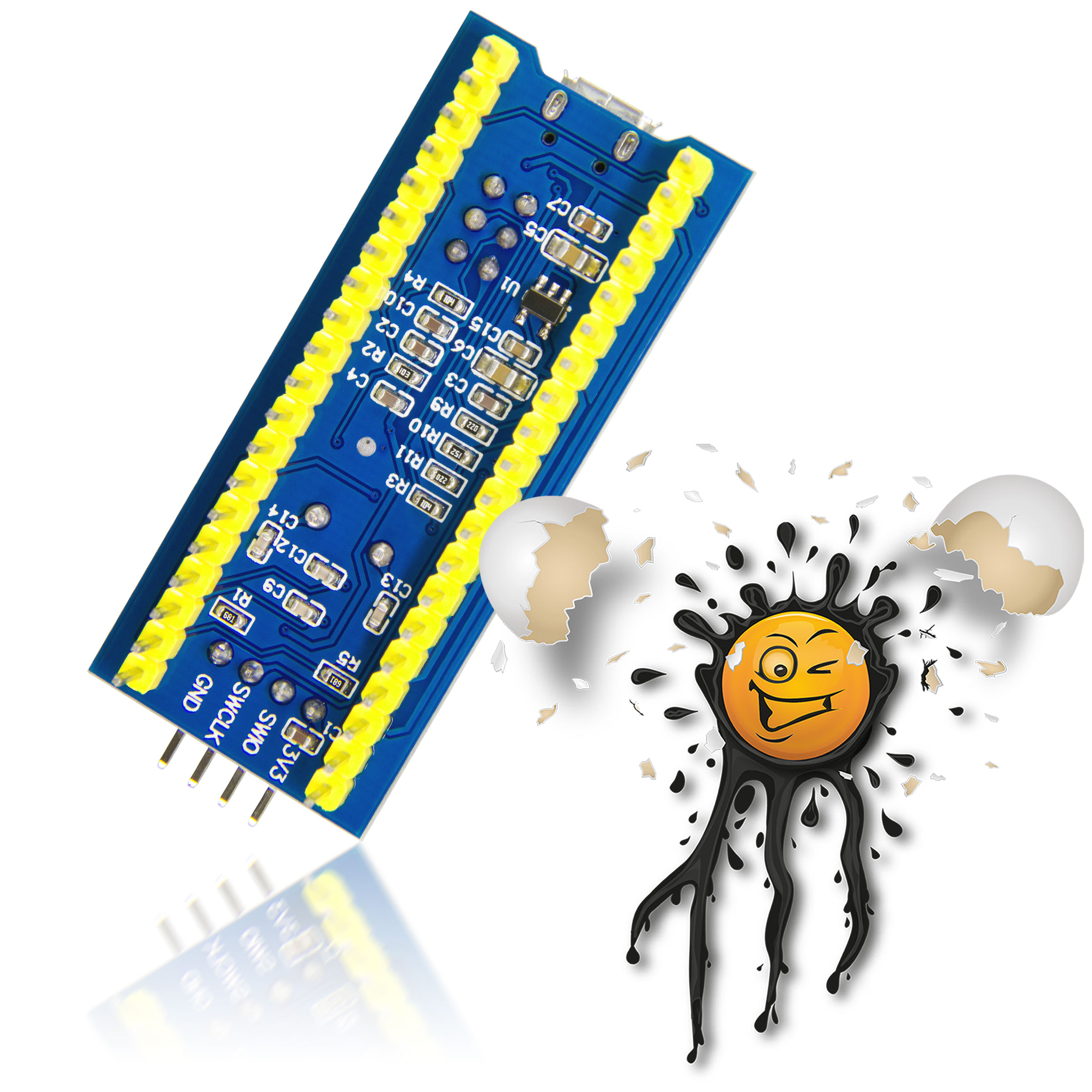 Bluepill STM32 F103C8T6 F103C6T6 Entwickler- Development- Modul assembled – Bild 3