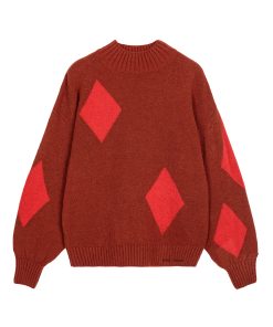 BOBO CHOSES – Strickpullover „DIAMOND“, burgundy