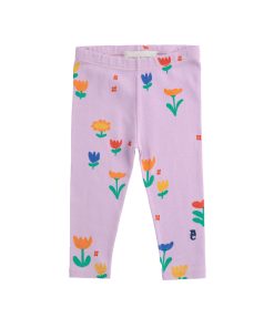 BOBO CHOSES – Baby Leggings „GARDEN PARTY“, lavender, Biobaumwolle