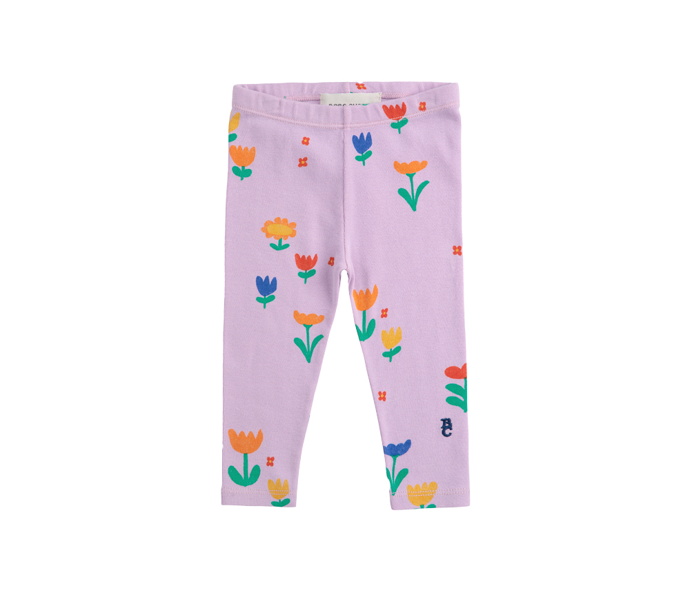 BOBO CHOSES – Baby Leggings „GARDEN PARTY“, lavender, Biobaumwolle – Bild 2
