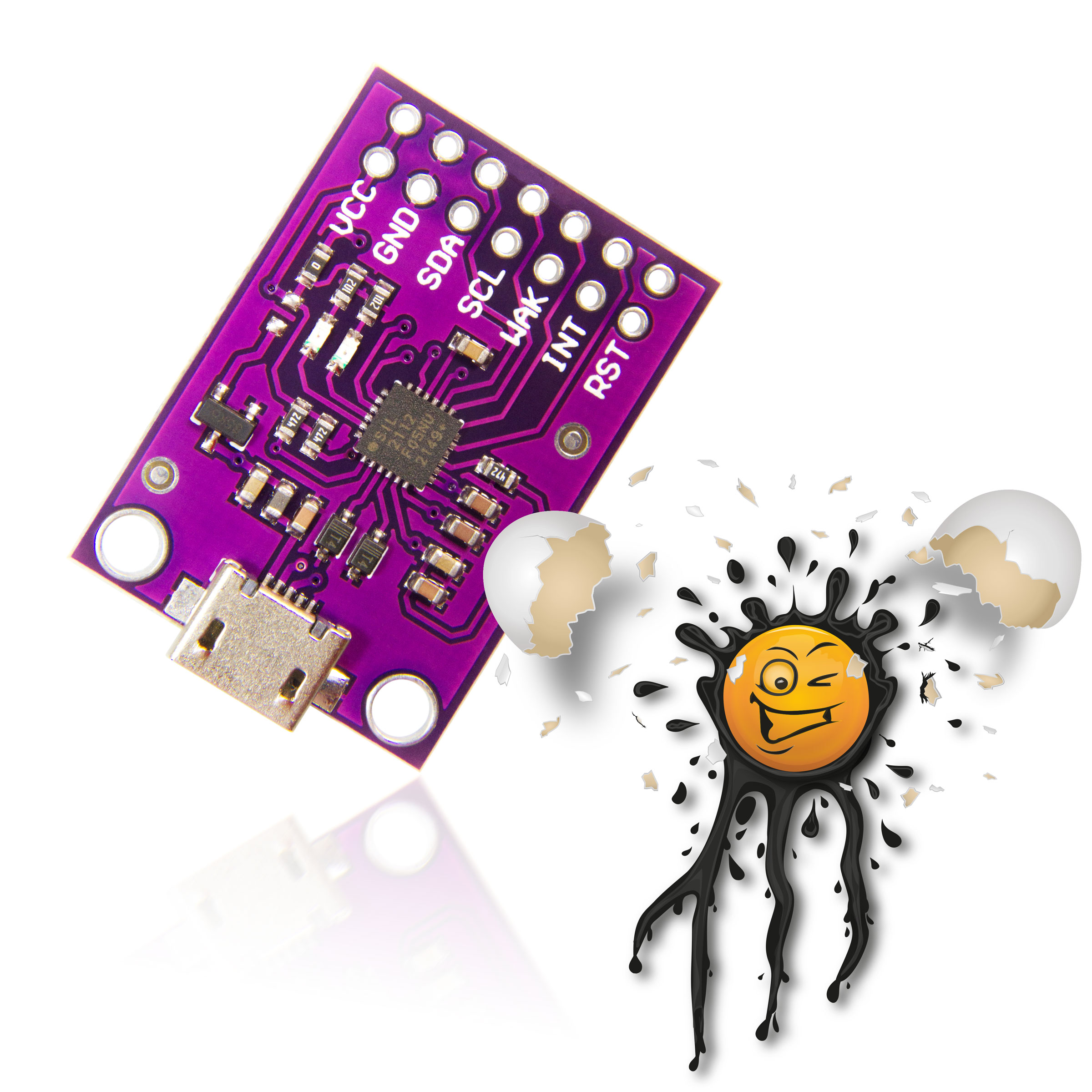 CP2112 I2C SMBus Master Bridge USB TTL Micro Adapter – Bild 4