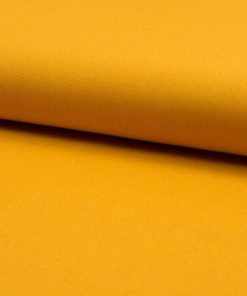 Baumwollstoff, Canvas, Unifarben Senfgelb