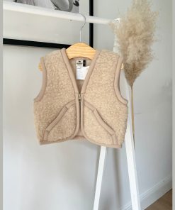 Alwero – Bodywarmer CARPATHIAN, Biowolle, ENGLISH TEA