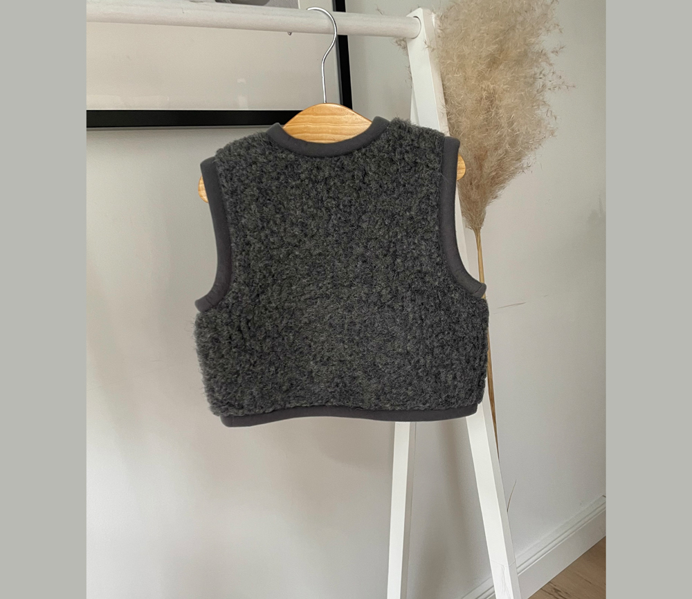 Alwero – Bodywarmer CARPATHIAN, Biowolle, GRAPHITE – Bild 9