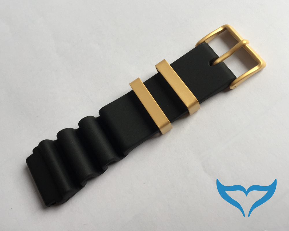 Citizen Promaster Armband 59-L7328 Kautschuk 21 mm AL0004-03W Band vergoldet Neu – Bild 3