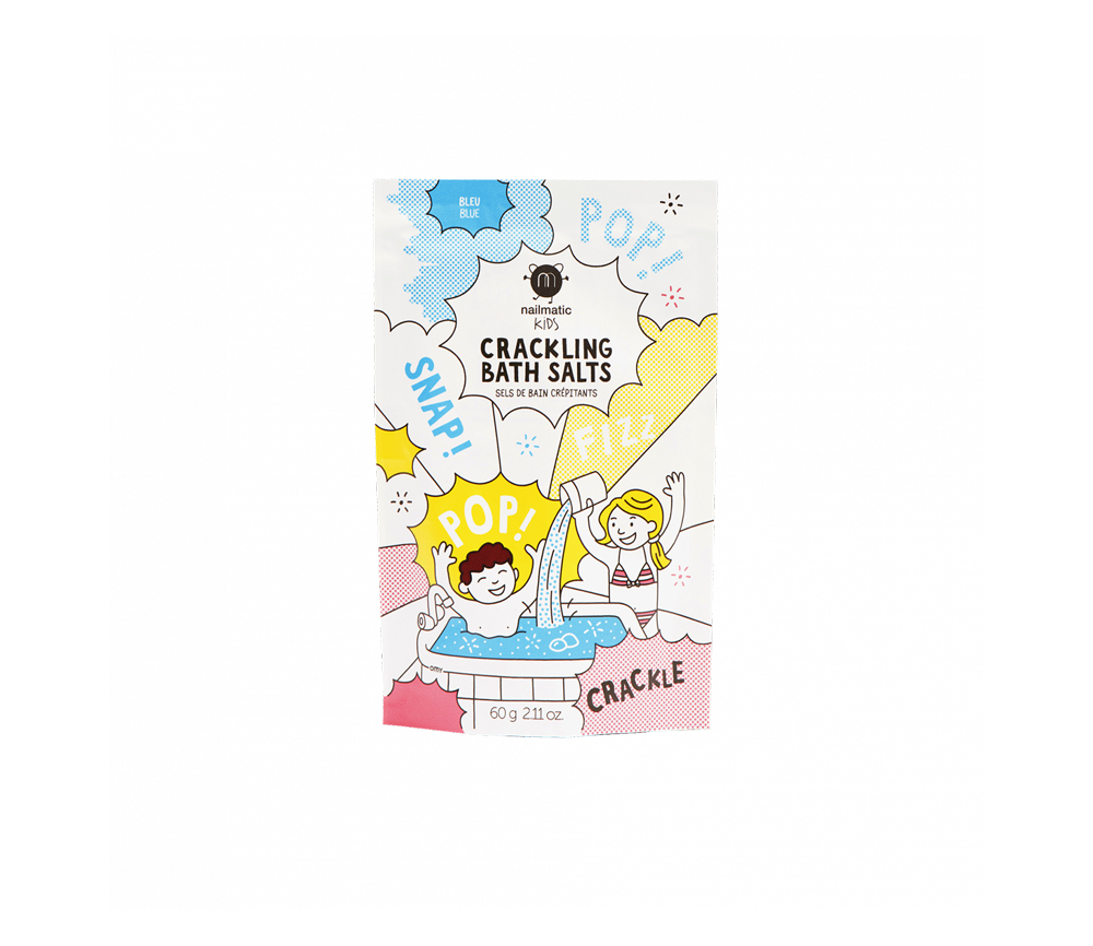 Nailmatic – Knisterndes Badesalz, blau