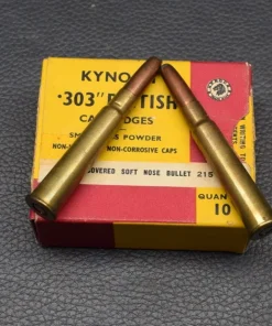 10 Patronen Kynoch, Kal..303 British, SP, 215gr/13,9g, Sammler Munition