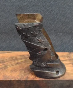 Brünner CZ75/85B Targetgriff, Ausführung 18, Stars/Stripes und Hawk, Nußbaum