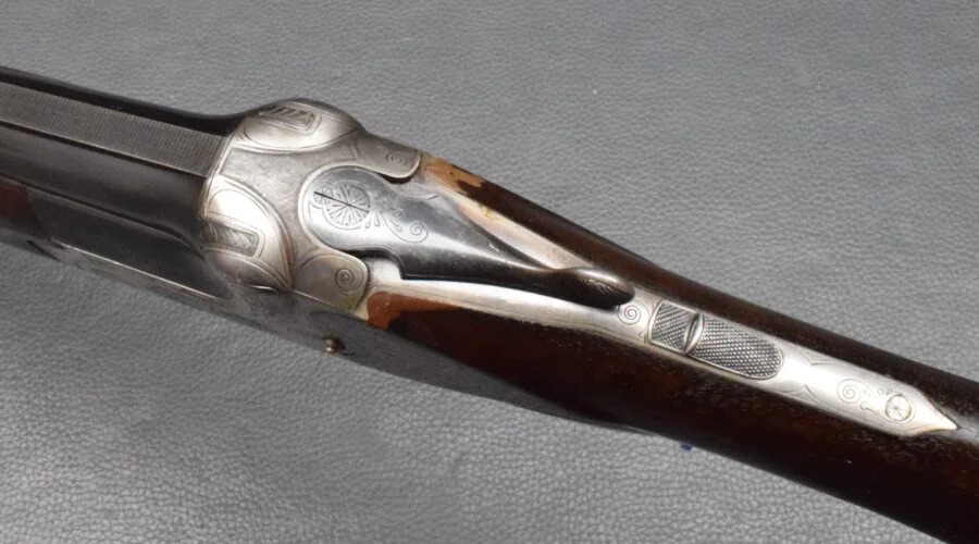 BDFL Merkel Suhl Modell. 201E, Kaliber 12/70 Nitro, DA. 71cm Läufe, gebraucht – Bild 4