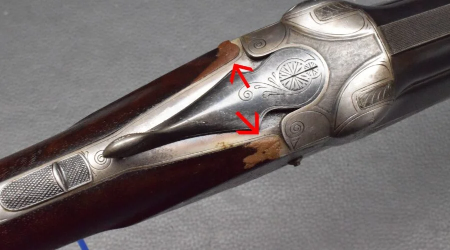 BDFL Merkel Suhl Modell. 201E, Kaliber 12/70 Nitro, DA. 71cm Läufe, gebraucht – Bild 7