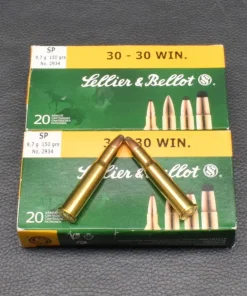 40 Patronen Sellier&Bellot, Kal. 30-30Win, SP, 9,7g/150gr, zum Sonderpreis!