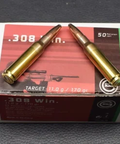50 Patronen Geco, Kal.308 Win., Target, 11,0g/170gr, zum Sonderpreis!