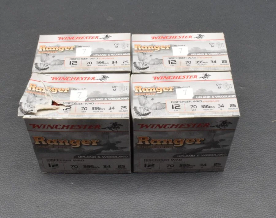 12/70, Winchester Ranger, 100 Schrotpatronen, 2,5mm, 34g, Neuware zum Sonderpreis ! – Bild 4