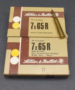 7x65R, 40 Sellier&Bellot Patronen, Torpedo,10,2g/158gr, zum Sonderpreis!