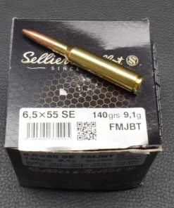 50 Patronen, Sellier&Bellot, 6,5×55 SE, FMJBT, 9,1g/140gr, zum Sonderpreis!