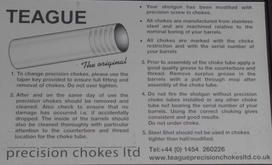 TEAGUE Thin Wall Flush Chokes 2er Set in Box mit Choke Schlüssel, Neuware zum Sonderpreis – Bild 6