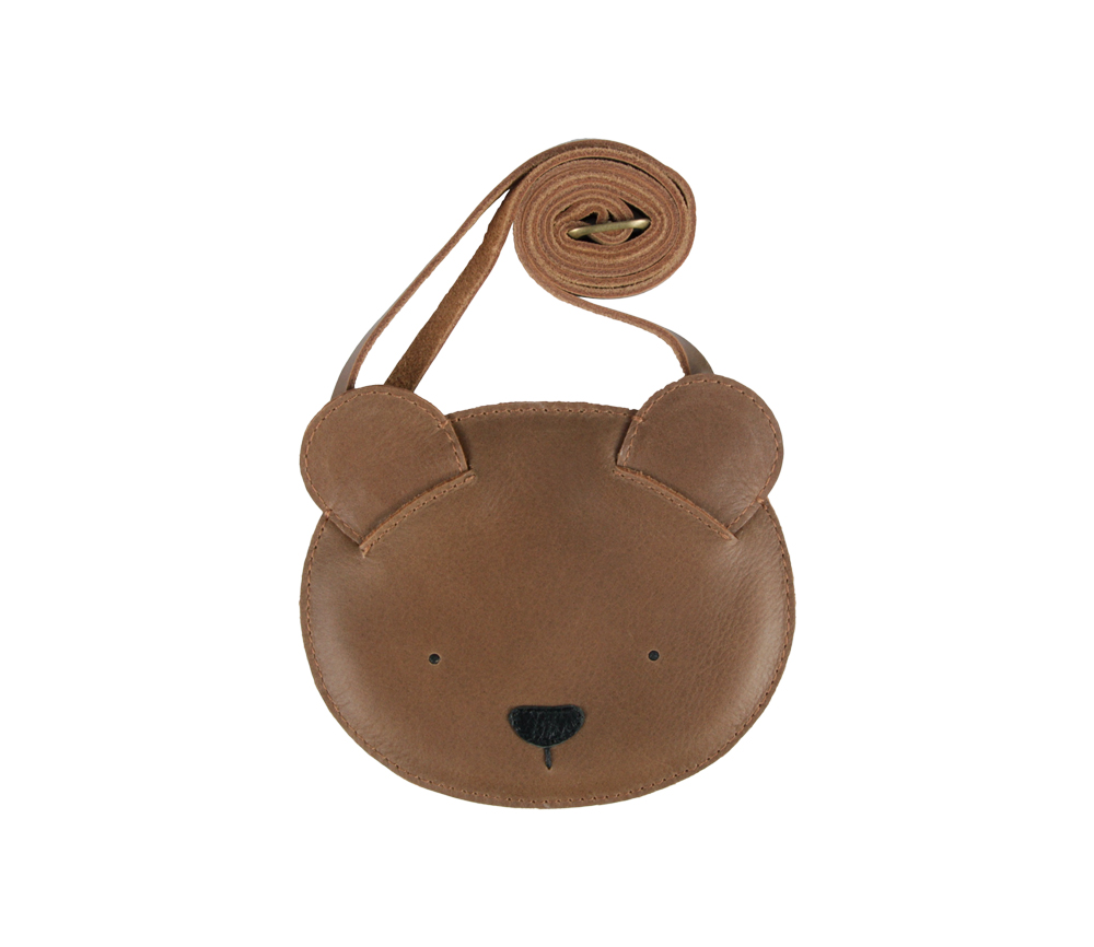 Donsje Amsterdam – Täschchen „Britta Bear“, cognac