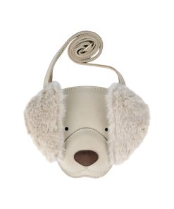 Donsje Amsterdam – Täschchen „Britta Exclusive Golden Retriever“, ivory