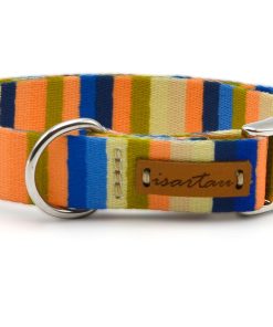Isartau Hundehalsband „Sommerbrise“ (made in Bayern, aus recycelten PET-Flaschen, 30°C waschbar), XS, XL