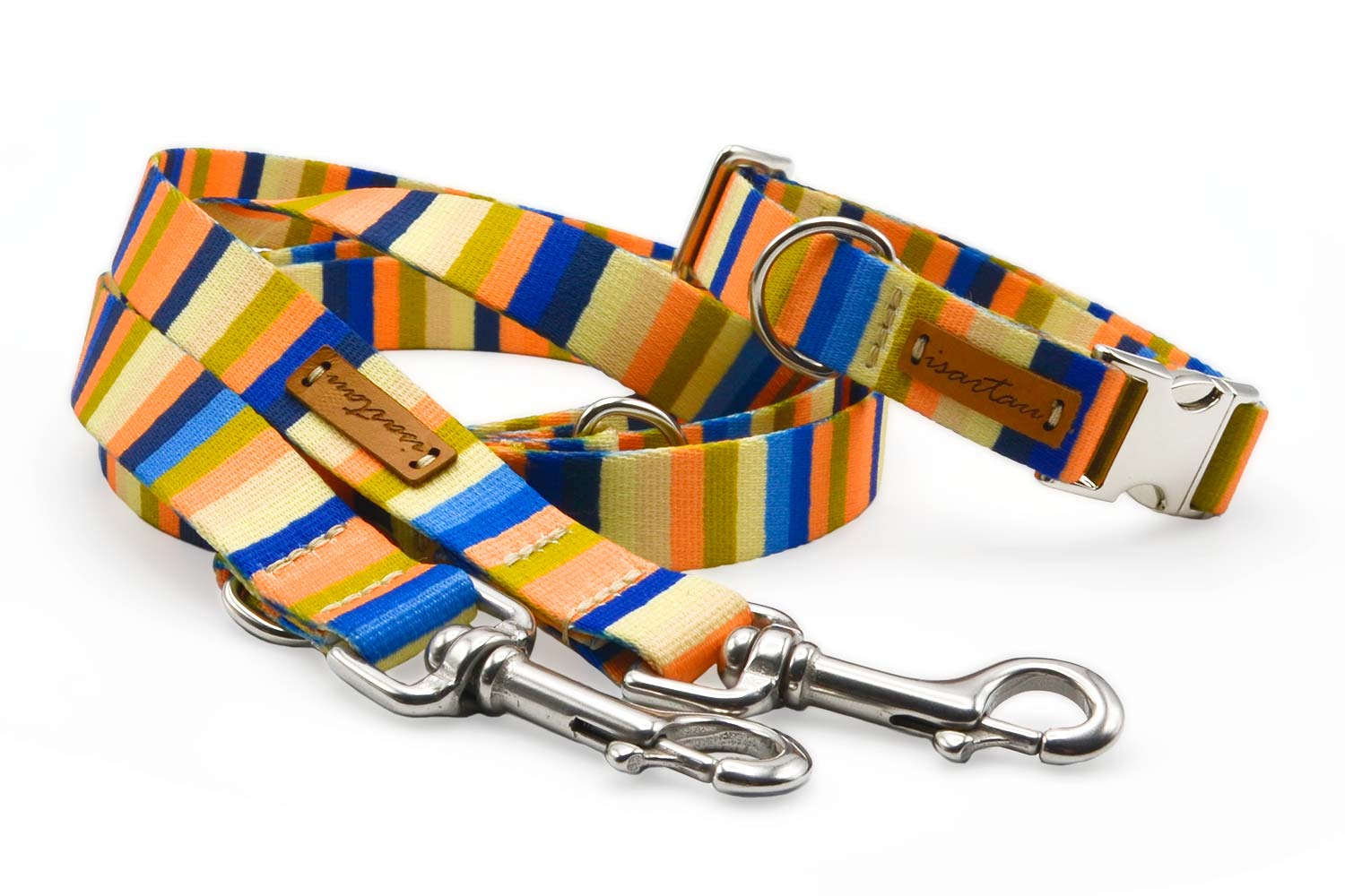 Isartau Hundehalsband „Sommerbrise“ (made in Bayern, aus recycelten PET-Flaschen, 30°C waschbar), XS, XL – Bild 4