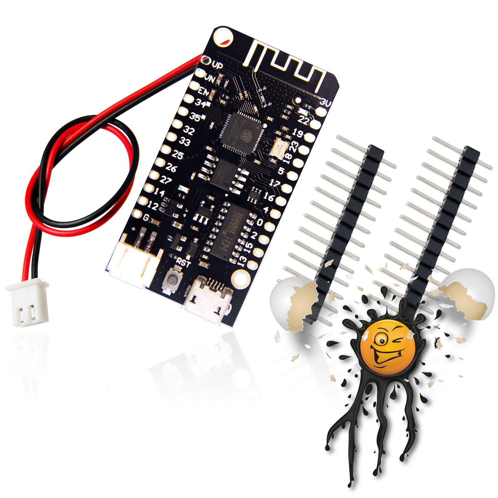 LOLIN ESP32 Entwickler Development Board Set USB-Micro – Bild 2