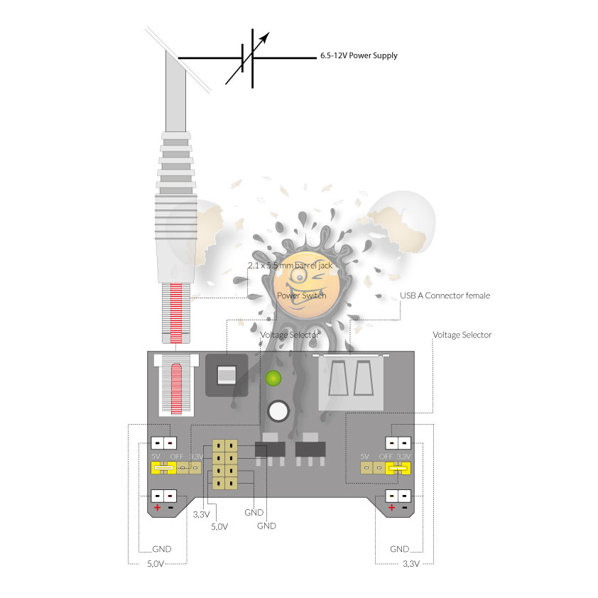 MB102 Arduino IoT ESP8266 Breadboard 400 Power Supply Jumper Kabel Set – Bild 8