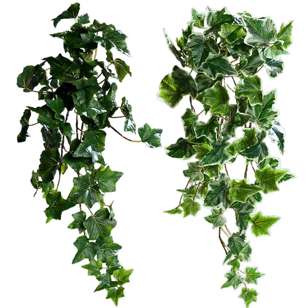 Efeu Ranken Kunstefeu Kunstblumen Kunstpflanzen zum Hängen 1 Stk 45 cm – 2 Farben – Bild 2