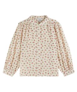 EMILE & IDA – Bluse mit Blumenmuster, ‚FLORESCO‘, Baumwolle