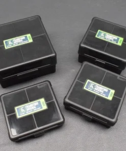 Frankford Arsenal Munitionsbox #1003 mit Scharnier, für 100 Patronen .38 Spec., .357 Mag., .32 S&W 4er Set reduzierte Neuware