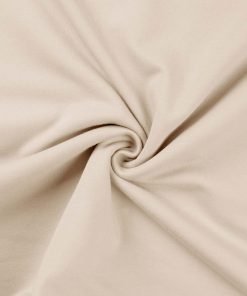 French Terry, helles Sand – Sweatshirtstoff brushed