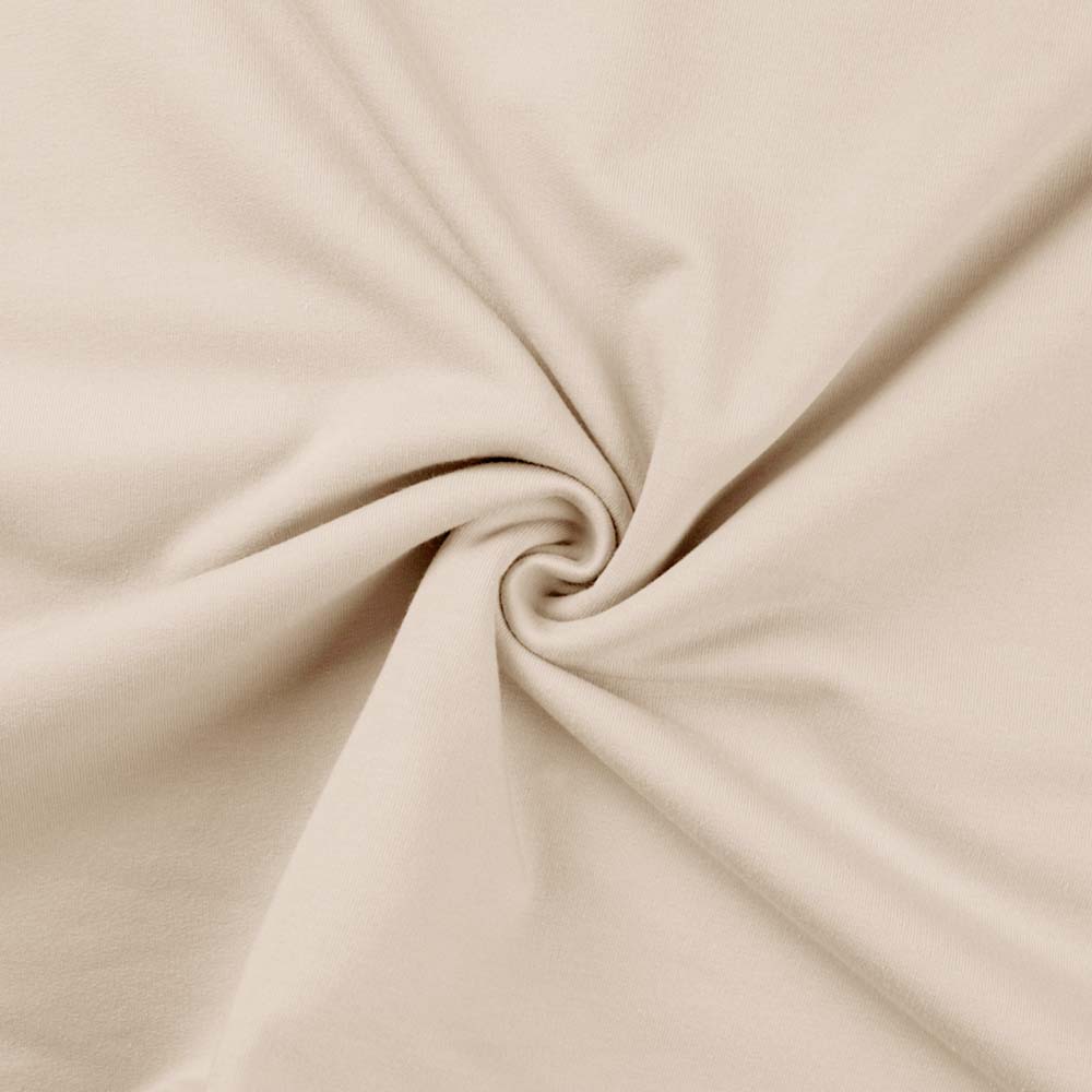 French Terry, helles Sand – Sweatshirtstoff brushed – Bild 3