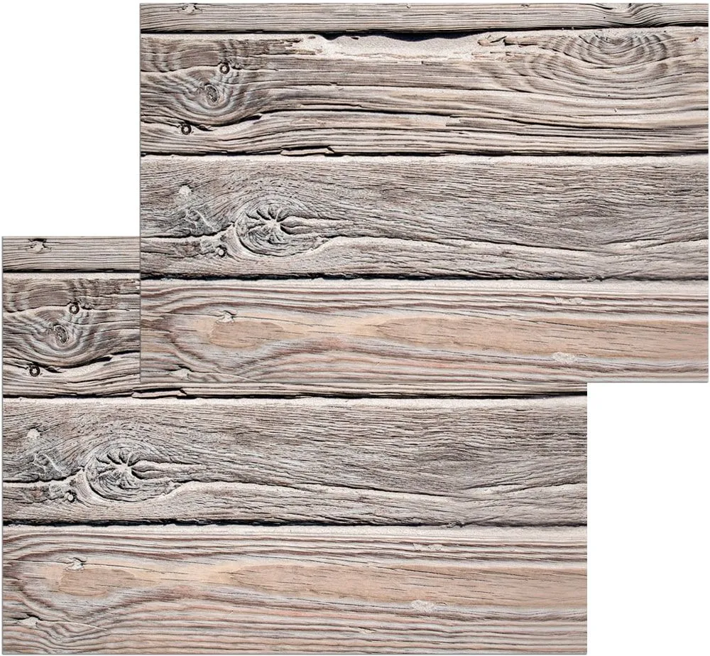 Fußmatten Fußabstreifer DECOR Holz Dielen Holzoptik braun natur waschbar 2 Größen – Bild 2