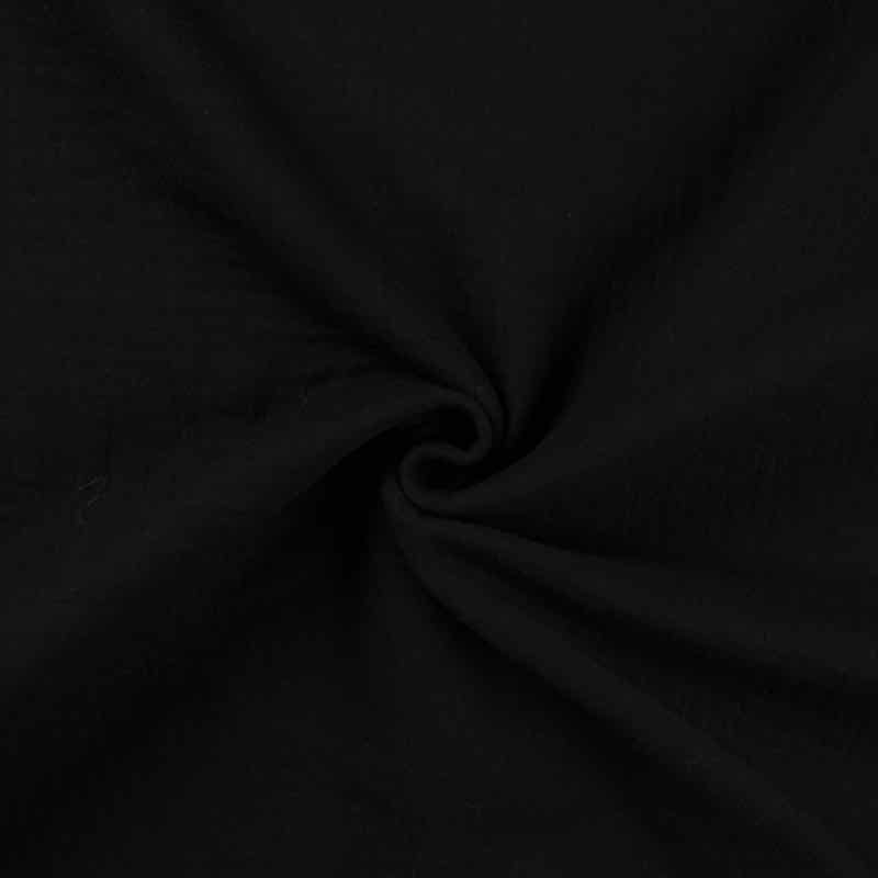 Bio Gauze, Musselin – Schwarz- unifarben