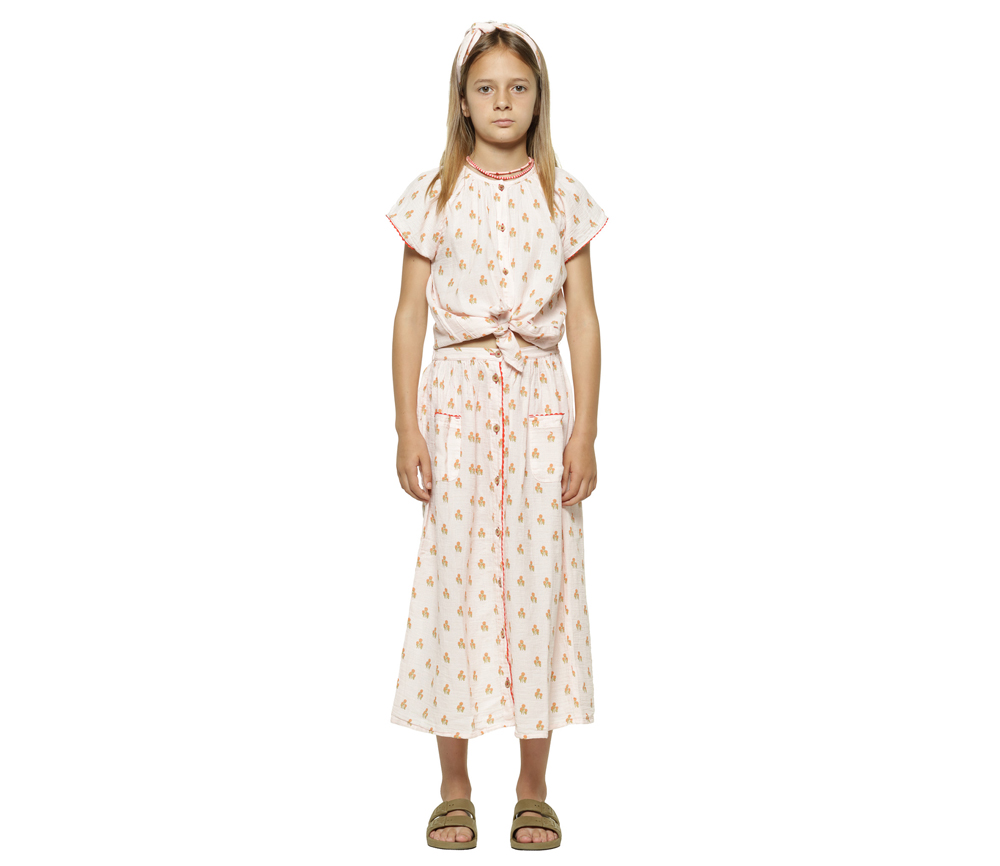 PiuPiuChick – Rock, Blumenmuster, rosé (6J.) – Bild 5