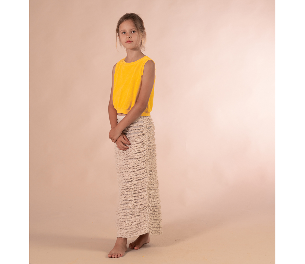 LongLiveTheQueen – Terry Top, Yellow, Biobaumwolle (6J.) – Bild 3