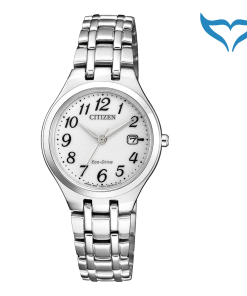 Citizen Elegant Damen EW2480-83A Eco-Drive Edelstahl 3 bar Datum Armbanduhr Neu