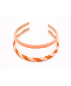 Grech & Co. – Haarreif, 2er Set, „Stripes Sunset + Tierra“