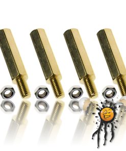 Platinen Abstandhalter Hexbolzen Standoff M3 20 mm + 6 mm Metall 8-teilig