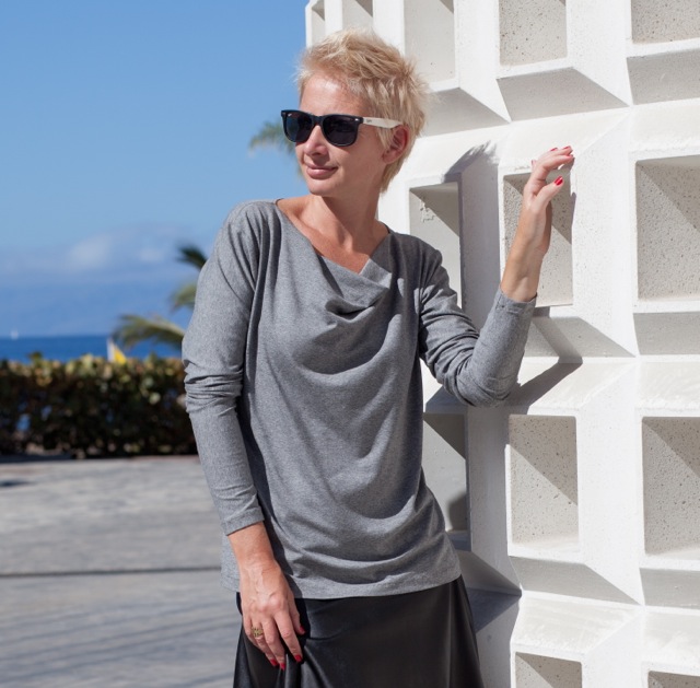 Modal French Terry, unifarben Schwarz – Bild 8