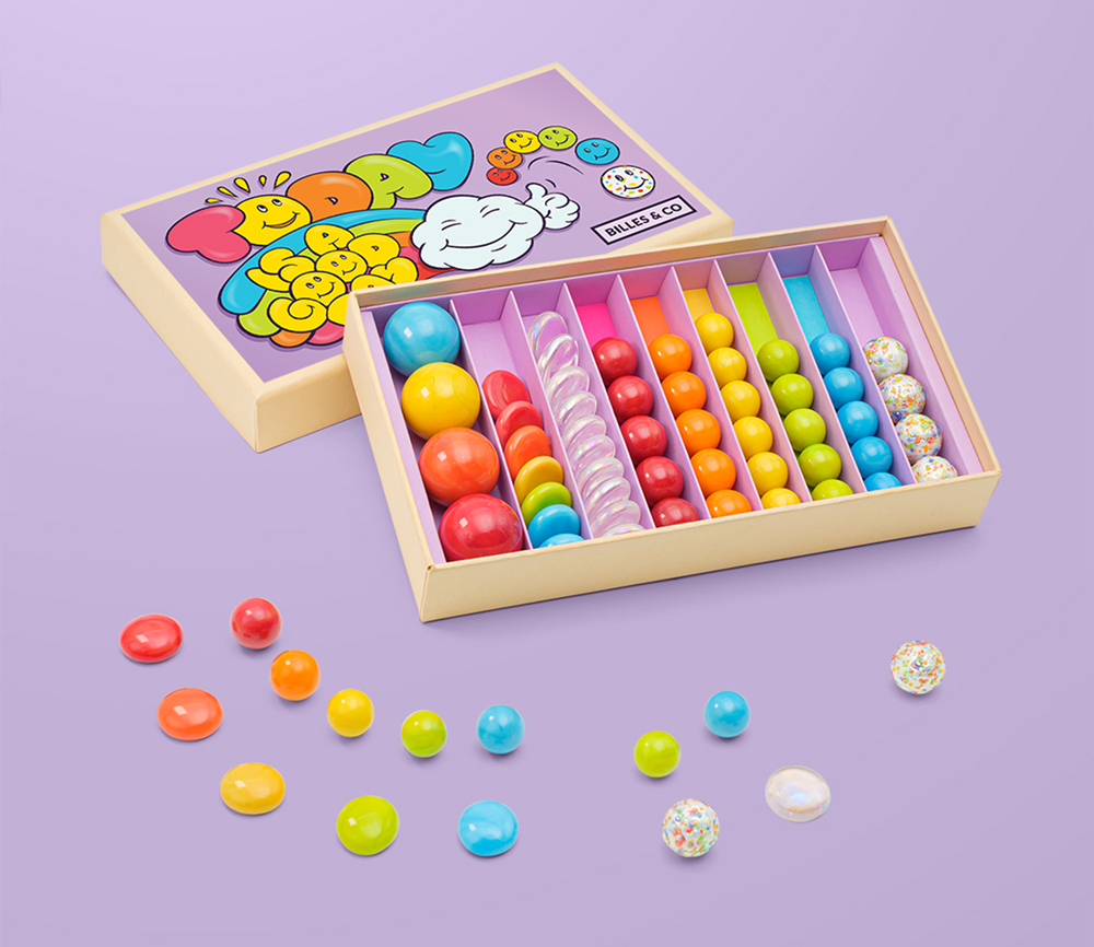 Billes & Co. – Murmeln „Juicy Colours“, 66 Glasmurmeln – Bild 3